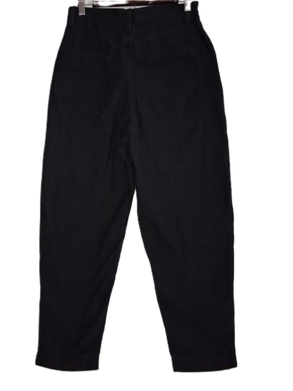 FRAME Wide Moto Zip High-Rise Woman's Jeans Washed Black Style# MZP864R Size 27 - Picture 9 of 9